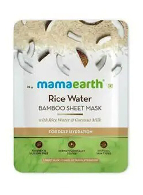 

Mamaearth Rice Bamboo Sheet Mask, 25gm