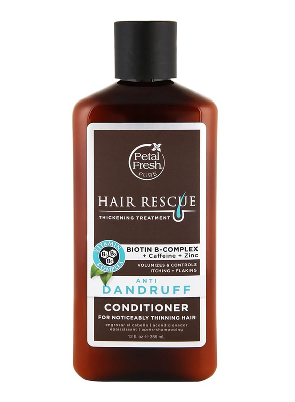 Petal Fresh Pure Hair ResQ Thickening Treatment Oil Control Weightless  Conditioner with Biotin, 12 fl oz (355 ml)