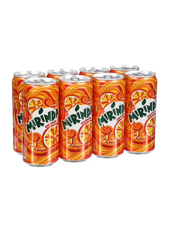 

Mirinda Orange, Carbonated Soft Drink - 8 Cans x 295ml