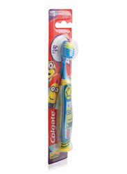 Colgate Extra Soft Minion Toothbrush for Kids, Blue/Yellow