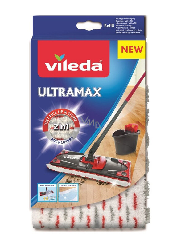

Vileda Ultramax Replacement Microfibre Mop Refill, Multicolour