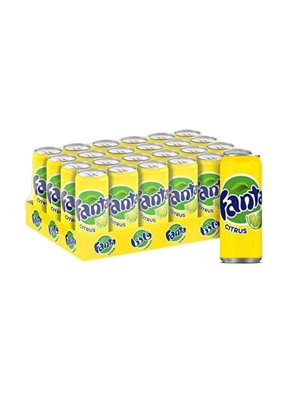 

Fanta Soft Drink Citrus Can, 24 x 330ml
