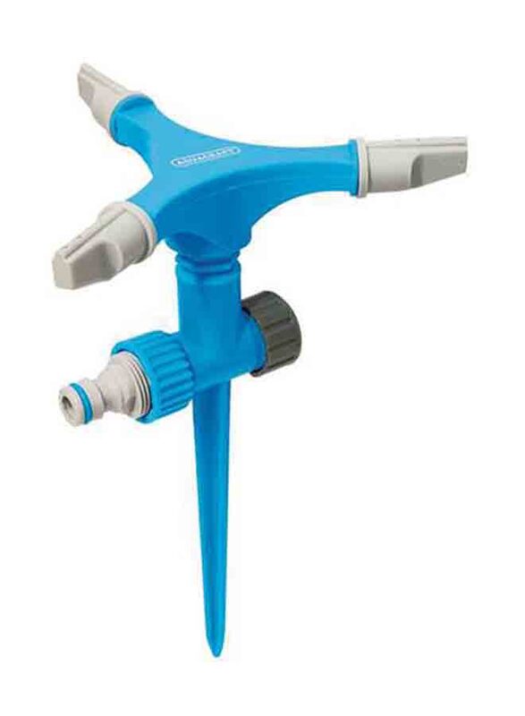 Aquacraft 3 Arm Revolving Sprinkler With Spike, Blue