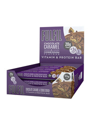 Fulfil Chocolate Caramel Cookie Dough Vitamin & Protein Bar, 15 x 55g