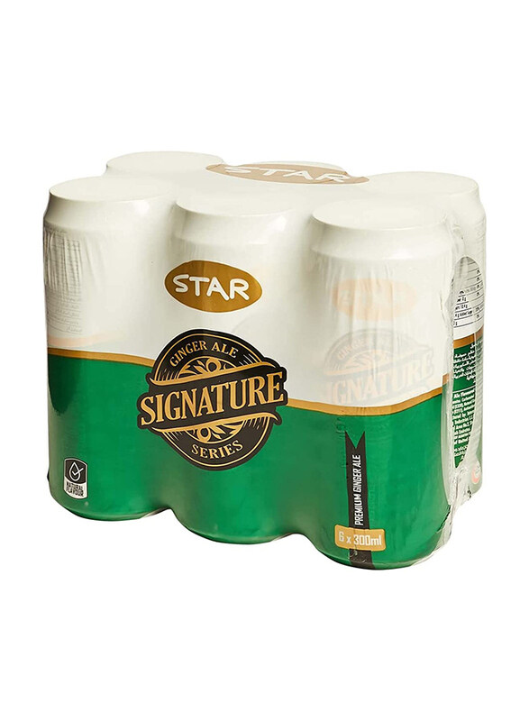 

Star Signature Ginger Ale Soft Drink Cans, 6 x 300ml