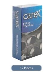 Carex Super Studded Condoms, 12 Piece