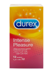 Durex Intense Pleasure Condom, 12 Pieces