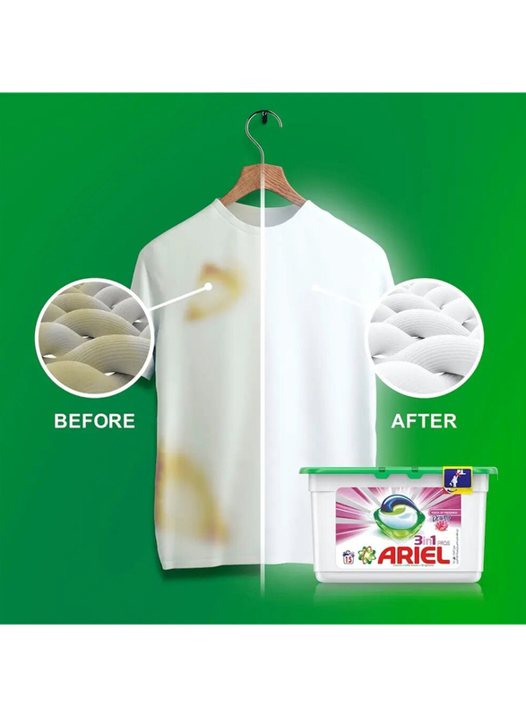 Ariel 3 in1 PODS Touch Of Downy Laundry Detergent Tablets - 15 x 27g