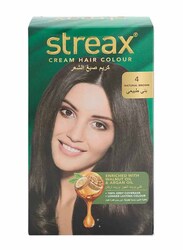 Streax Cream Hair Colour, 100g, 4 Natural Brown