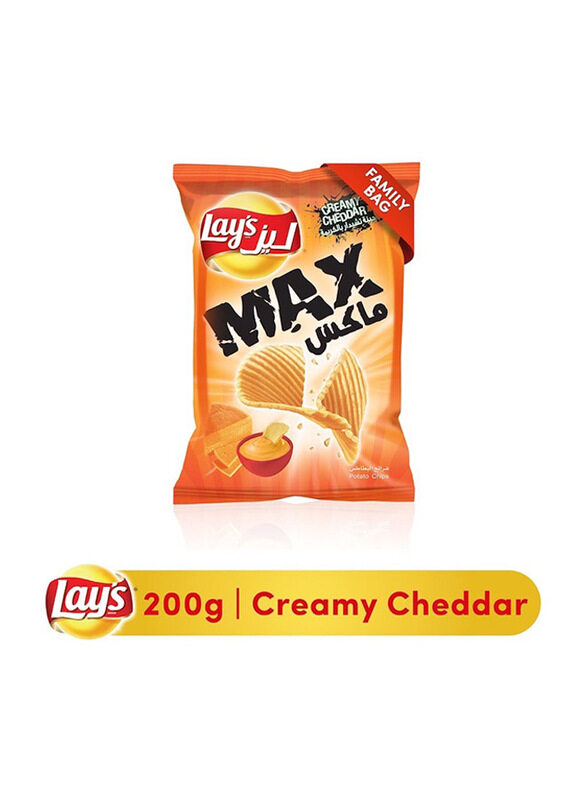 

Lay's Max Creamy Cheddar Potato Chips, 200g