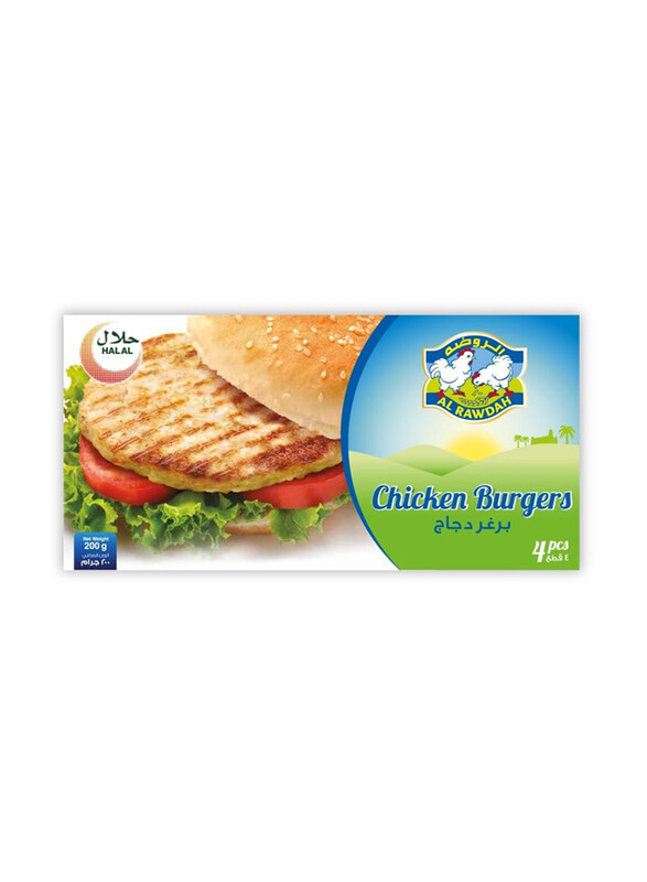 

Al Rawdah Chicken Burgers, 4 Piece, 200g