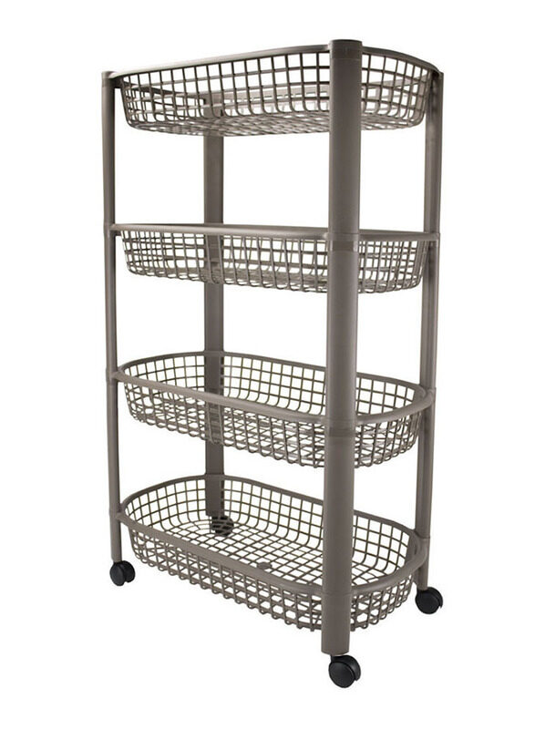 

Codil 4 Level Storage Units With Wheels 25K, Brown