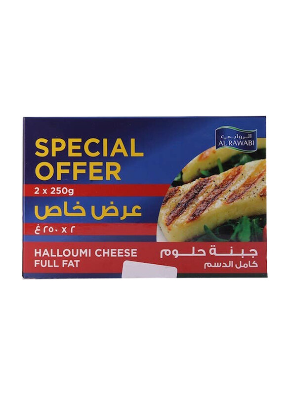 

Al Rawabi Full Fat Halloumi Cheese, 2 x 250g