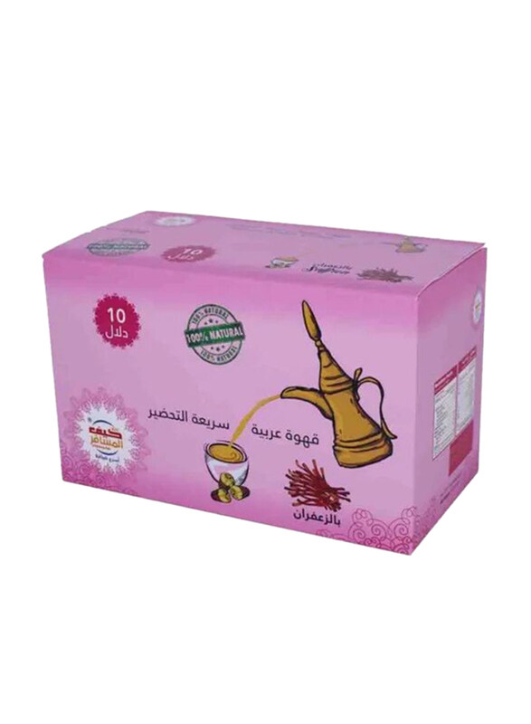 

Kif Al Mosafer Kif Almosafer Instant Arabic Coffee with Saffron - 10 x 30g