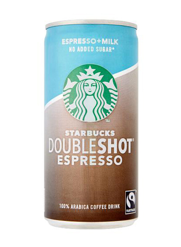 

Starbucks Doubleshot Espresso No Added Sugar Premium Coffee Drink Can, 200ml