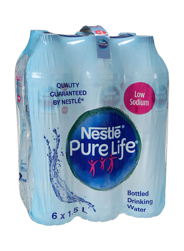 Nestle Pure life Bottle Drinking Mineral Water, 6 x 1.5 Liter