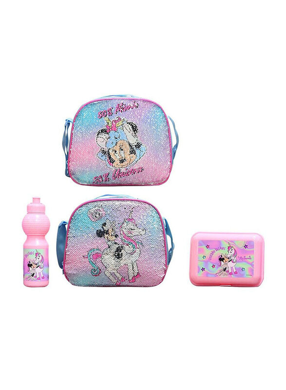 

Minnie Feeling Amazing Hand & Canteen Bag for Girls, 3-5 Years, Multicolour
