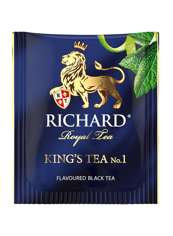 Richard Kings Black Tea With Mint And Citrus Zest, 25 Tea Bags