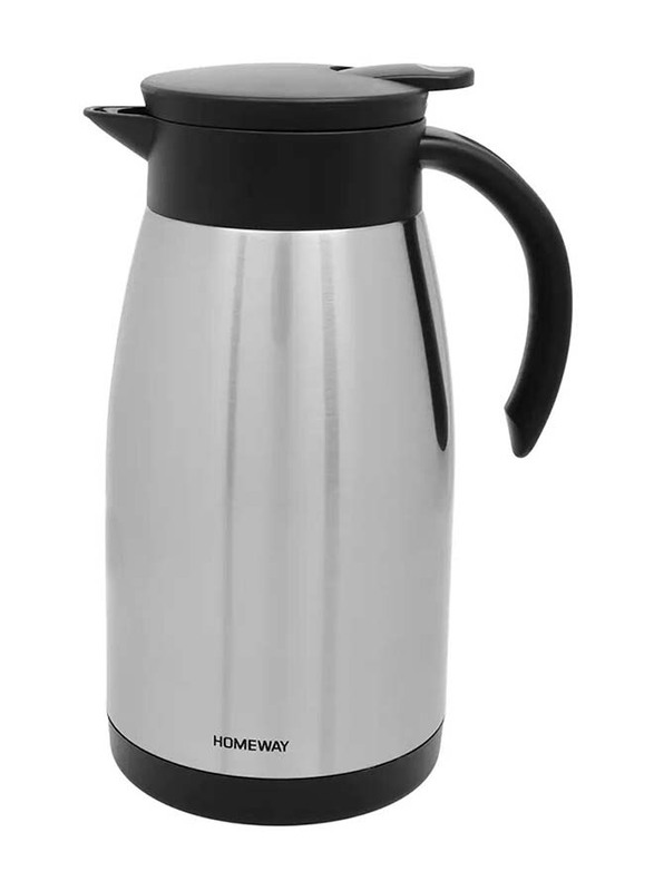 Homeway Vacuum Coffee Pot, 1L, Silver/Black