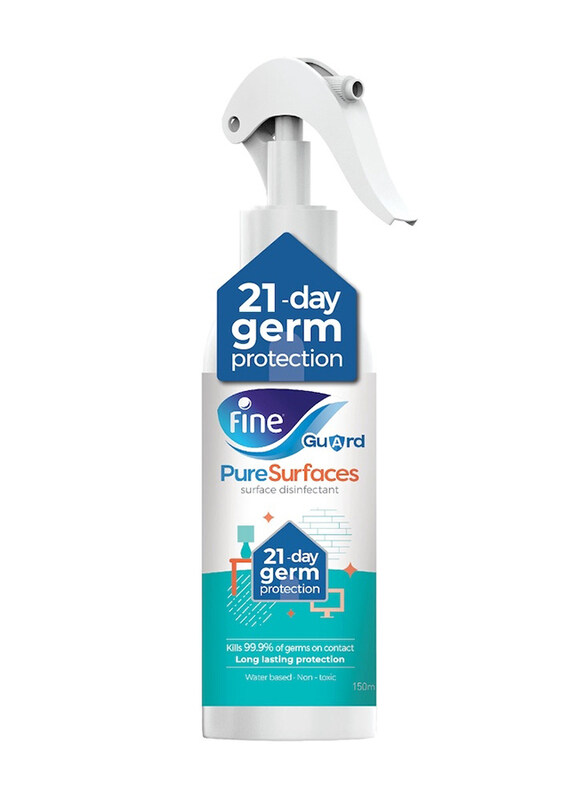 

Fine Guard PureSurfaces, 21-Day Germ Protection, Non-Toxic Disinfectant Spray- 150ml