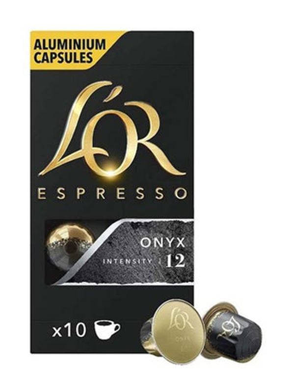 L'Or Espresso Onyx 12 Coffee, 10 Capsules, 52g