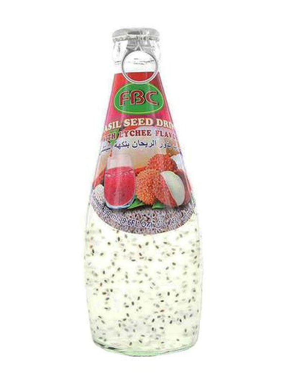 FBC Basil Seed Drink with Lychee Flavor, 290ml