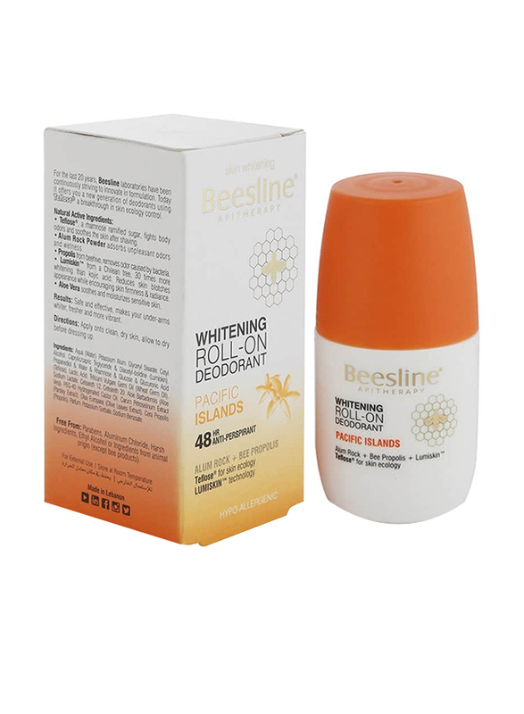 Beesline Whitening Roll-on Deodorant, Pacific Islands