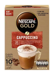 Nescafe Gold Cappuccino Coffee, 10 x 15.5g