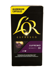 L'Or Espresso Supremo 10 Coffee, 10 Capsules, 52g
