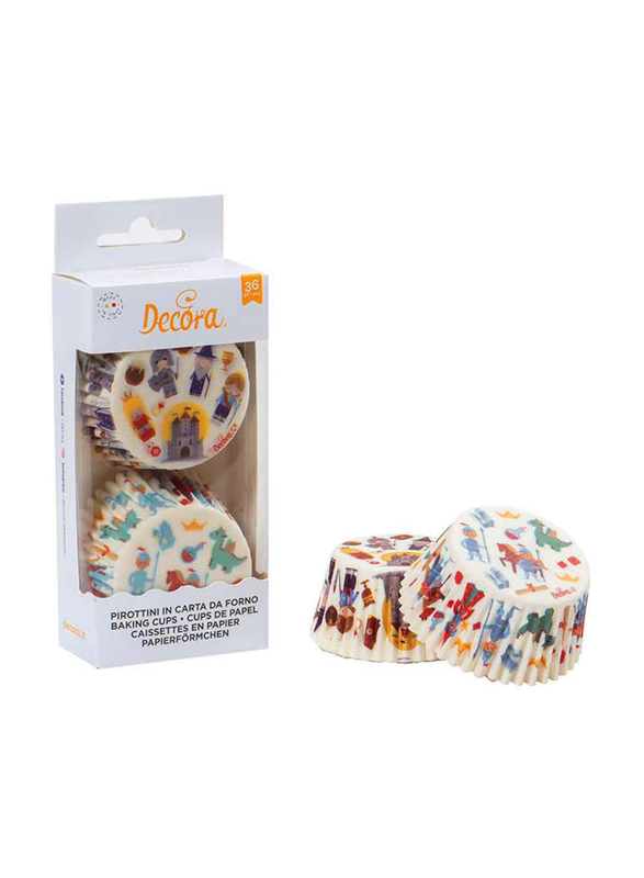 

Decora Knight and Castle Baking Cups, 36 x 5cm, Multicolour