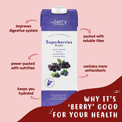 The Berry Company Superberry Purple Juice, 1 Liter