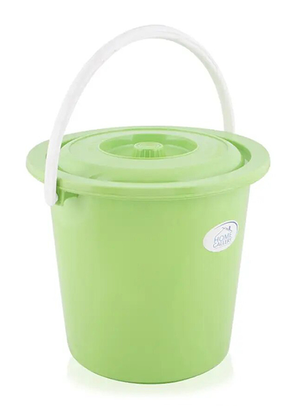 Welltex Bucket with Lid, 4.5 Gallons, Green