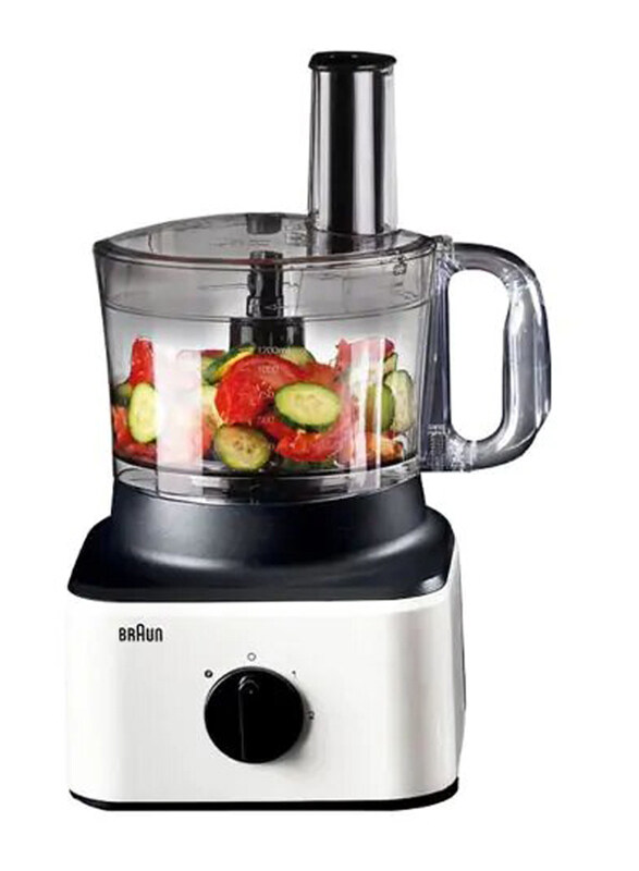 

Braun Food Processor, 800W, FP 0132, White/Clear