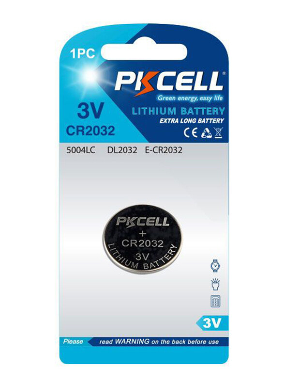 

Pkcell 210mAh Lithium Button, 1 Piece, Silver