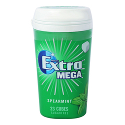 Extra Mega Sugarfree Spearmint Gum, 23 Cubes