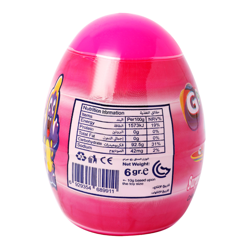 Sweet & Fun Candy & Toys Egg, 6g