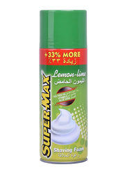 Supermax Shaving Foam Lime, 300ml + 33% Extra, 1 Piece