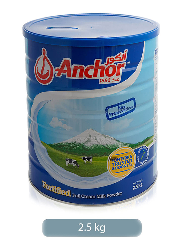 Anchor Fortified Full Cream Milk Powder Tin, 2.5 Kg