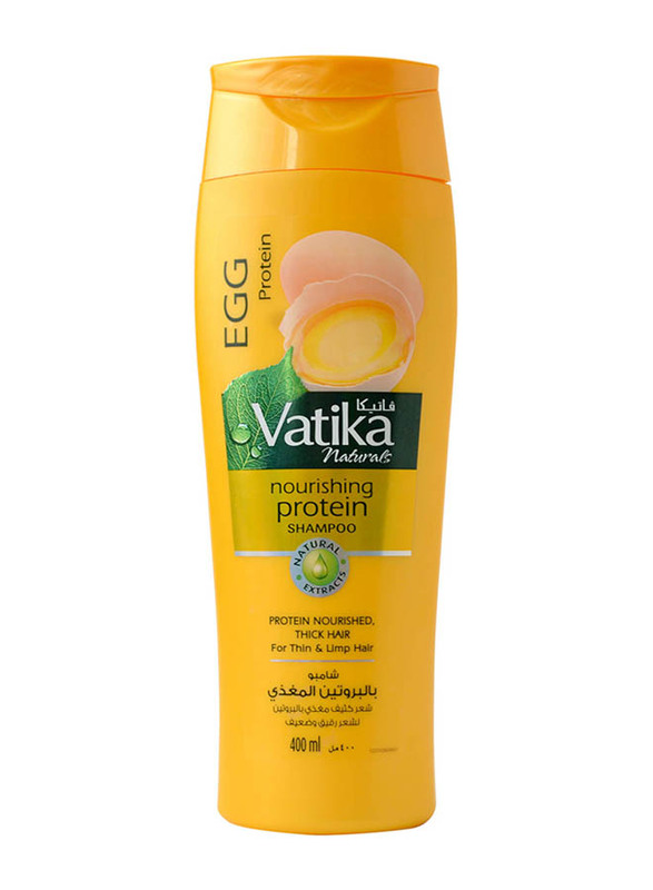 Vatika Nourishing Egg Protein Shampoo for Damaged Hair, 400ml