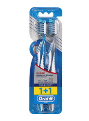 Oral B Cross Action Pro Expert Medium Toothbrush, 2 Pieces