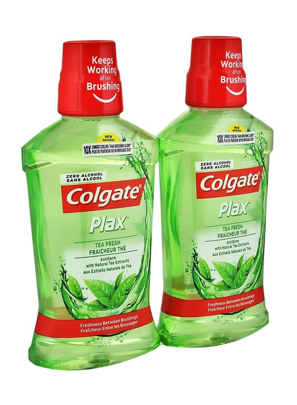 Colgate Plax Fresh Tea Mouthwash - 500 ml (2 Pack)