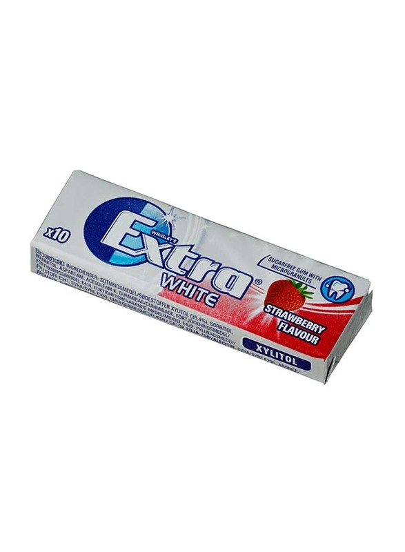 Wrigley's Extra White Strawberry Flavour Chewing Gum, 14g