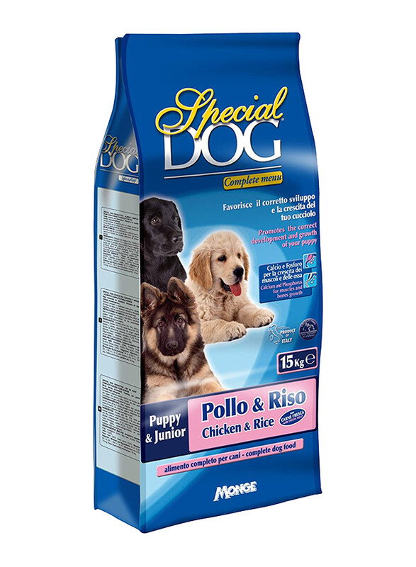 

Monge Chicken & Rice Special Dog Puppy & Junior Dry Food, 15 Kg