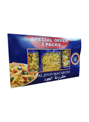 KFMB Al joud Assorted Macaroni, 3 x 400g