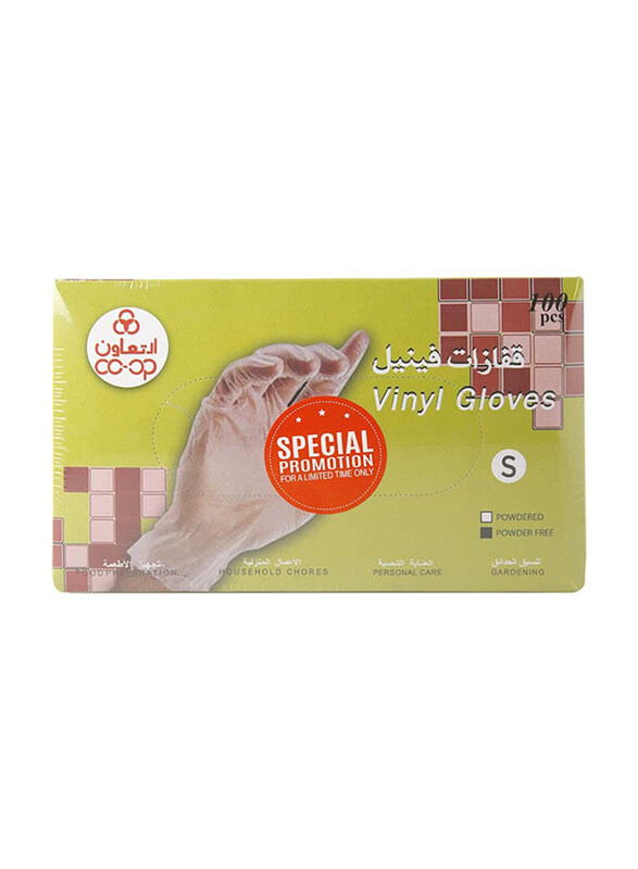 

Co-Op Vinyl Small Gloves, 100 Pieces