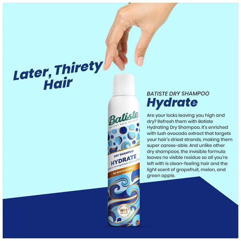 Batiste Dry Shampoo Hydrate, 200ml