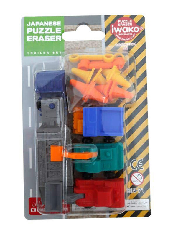 

Iwako Japanese Puzzle Erasers Trailer Set, Multicolour