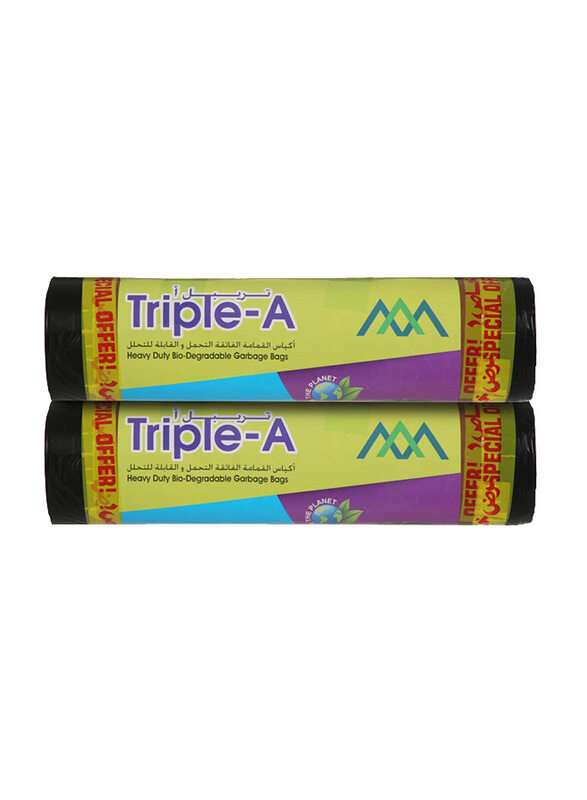 

Triple-A Heavy Duty Garbage Bag Roll, 80 x 110cm, 15 Pieces