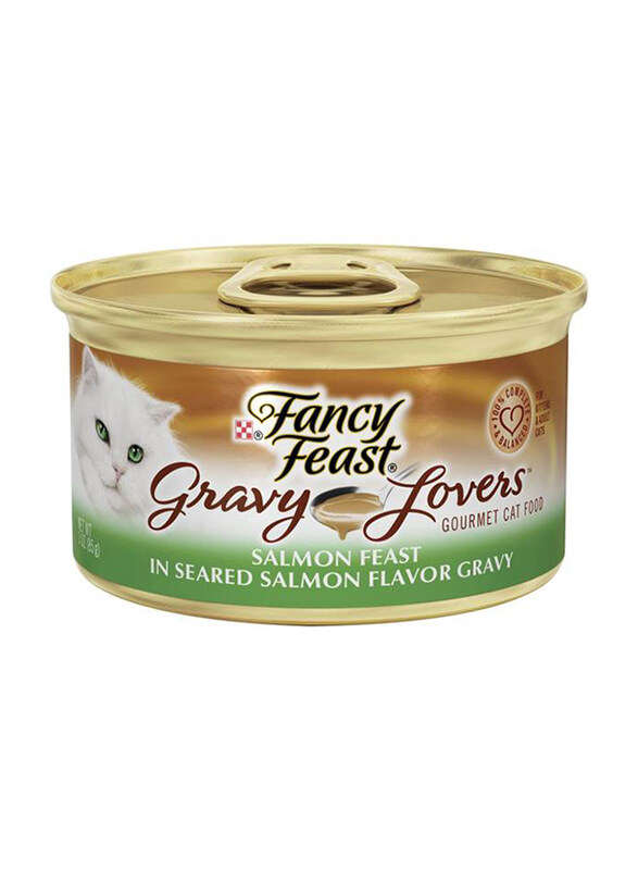 

Purina Fancy Feast Gravy Lovers Salmon Wet Cat Food, 85 grams