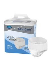 Molicare Premium Mobile Day Underwear with Enhanced Absorbency, Size Large, 14 Count